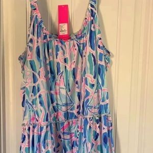 Rare Lilly Pulitzer Loro Dress in Reel Nauti Print